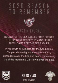 2021 NRL Traders - Season to Remember #SR18 Martin Taupau Back